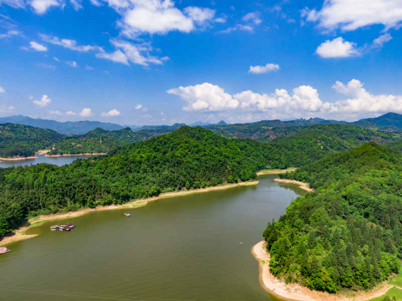 福建泰宁大金湖航拍摄影图 