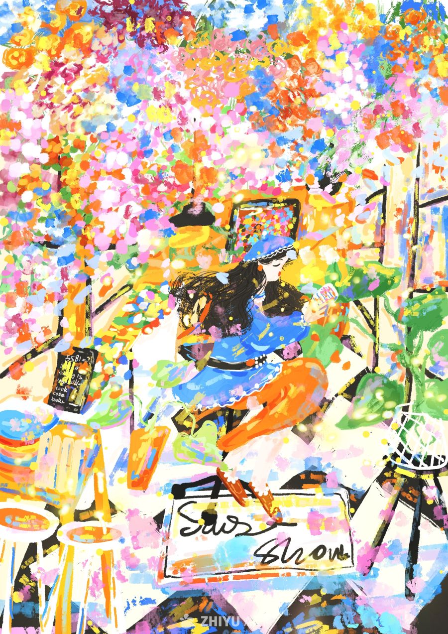 原创治愈插画作品素材四季节气节日自然 51