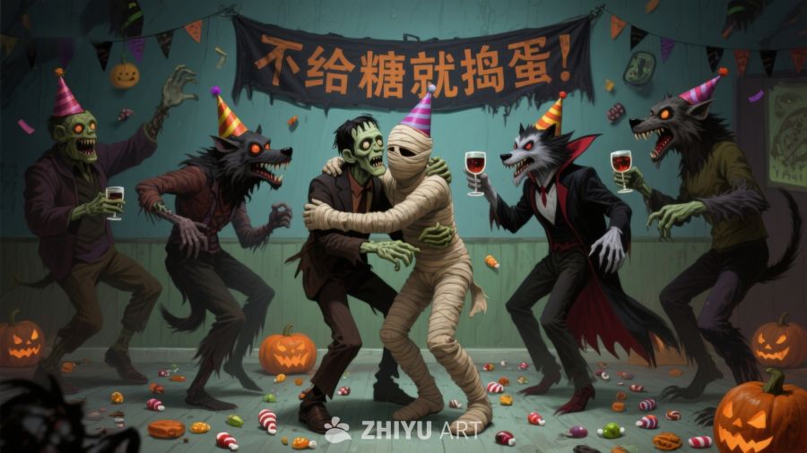 万圣节派对：怪物们狂欢庆祝