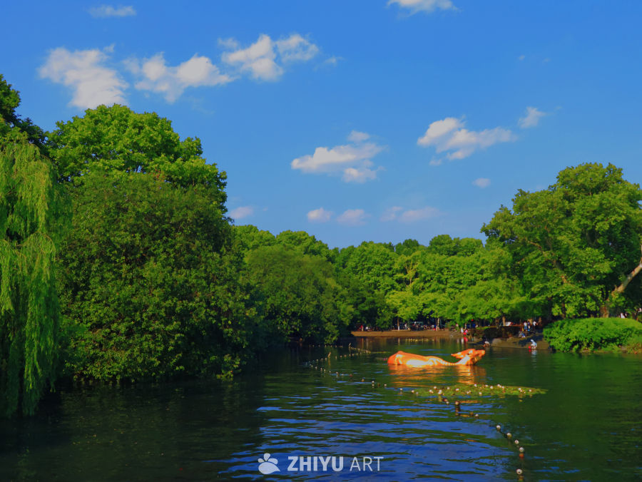 夏日里的西湖美景