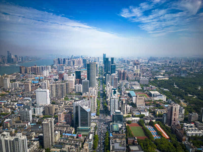  湖南长沙城市风光航拍摄影图