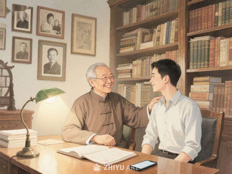 书房中祖孙共读温馨时刻 414