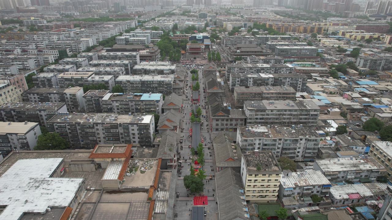 河北邢台城市风光航拍