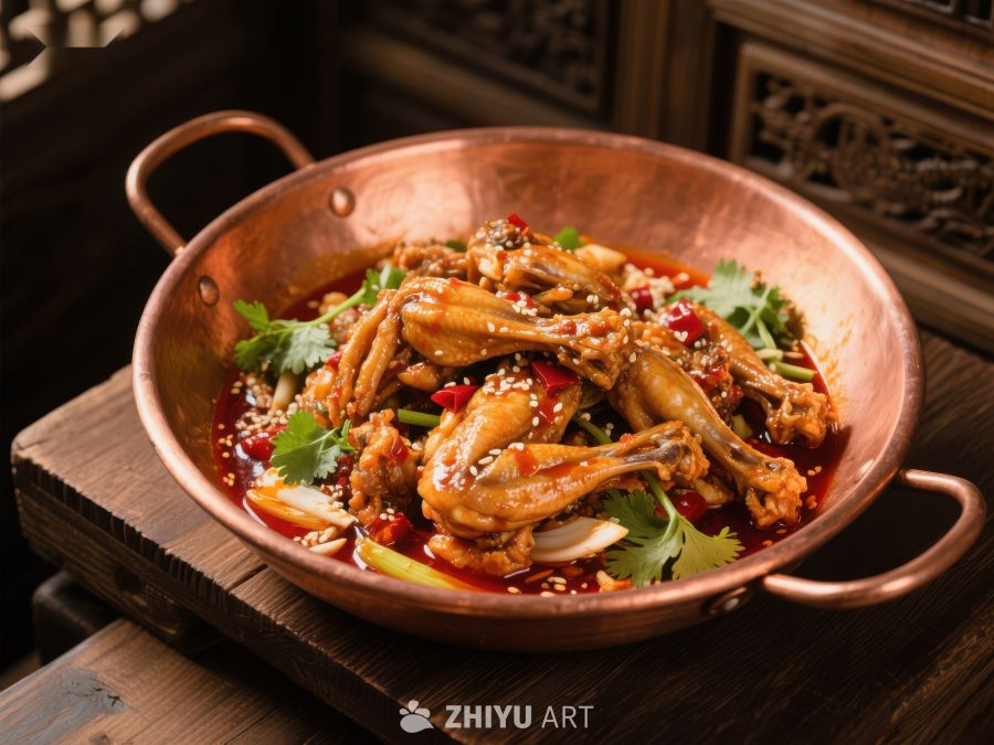 香辣干锅鸡爪美食 1033