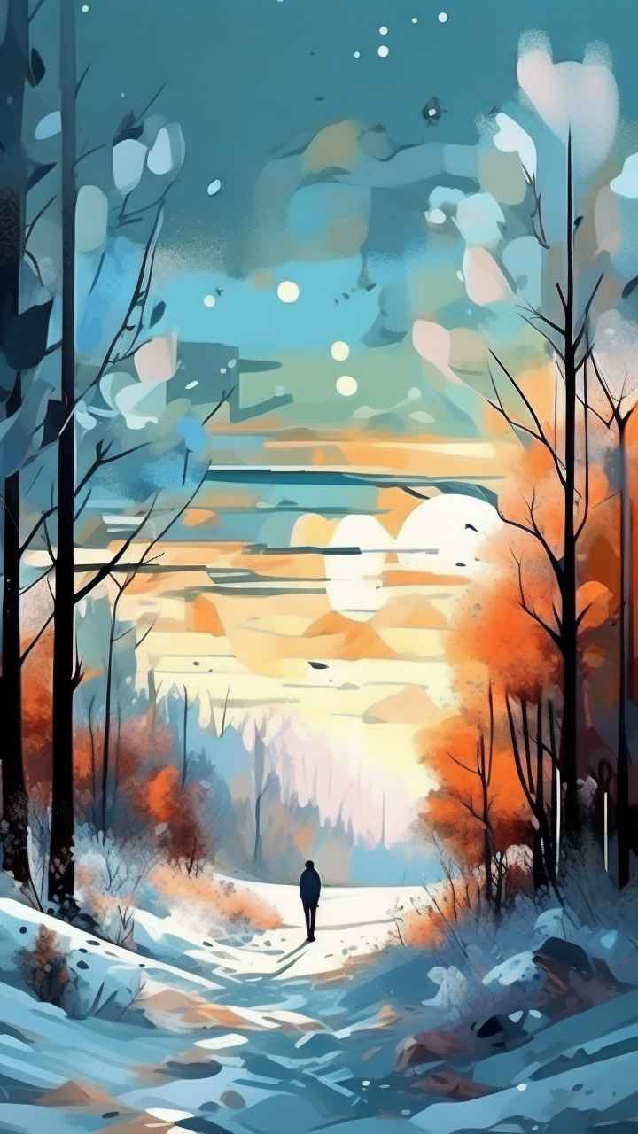 印象派抽象插画 84