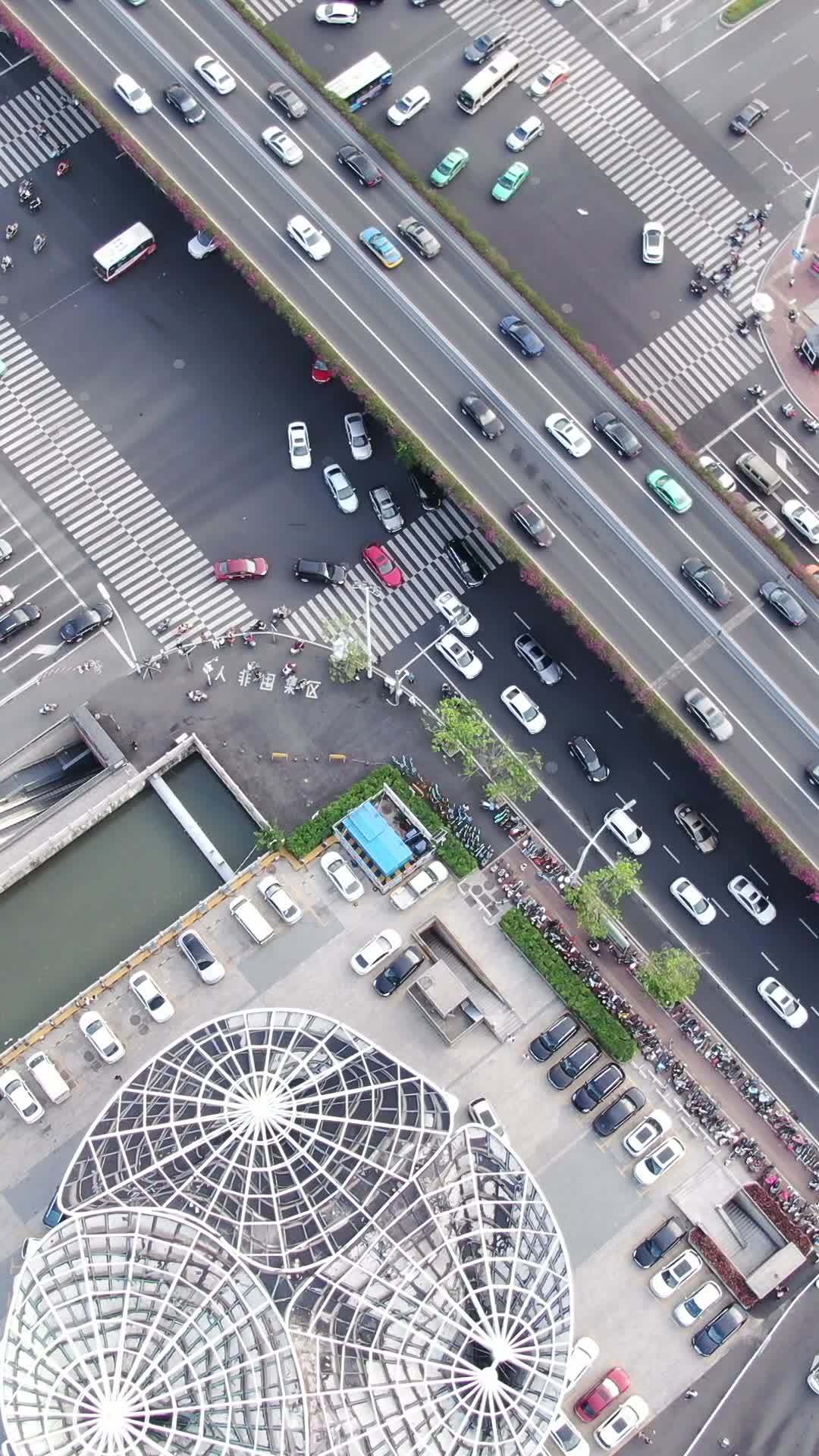 城市交通全景俯瞰
