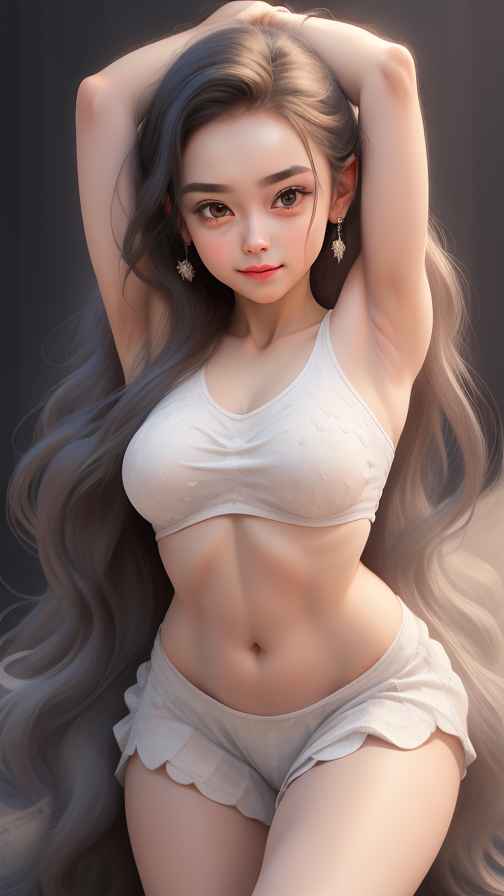 美女身材好看穿什么都好看