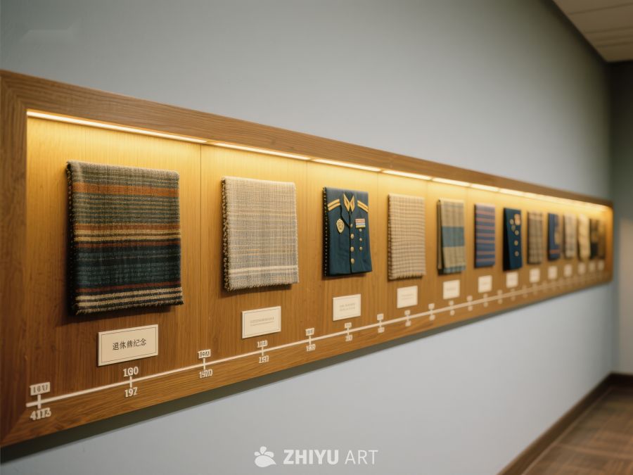 历史制服面料展示墙 251
