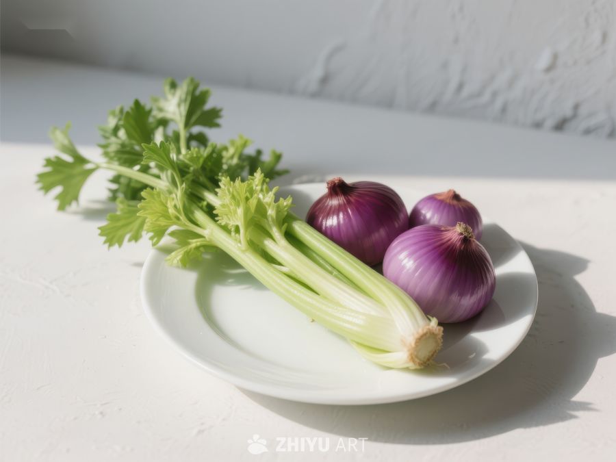 芹菜与洋葱的清新组合 333