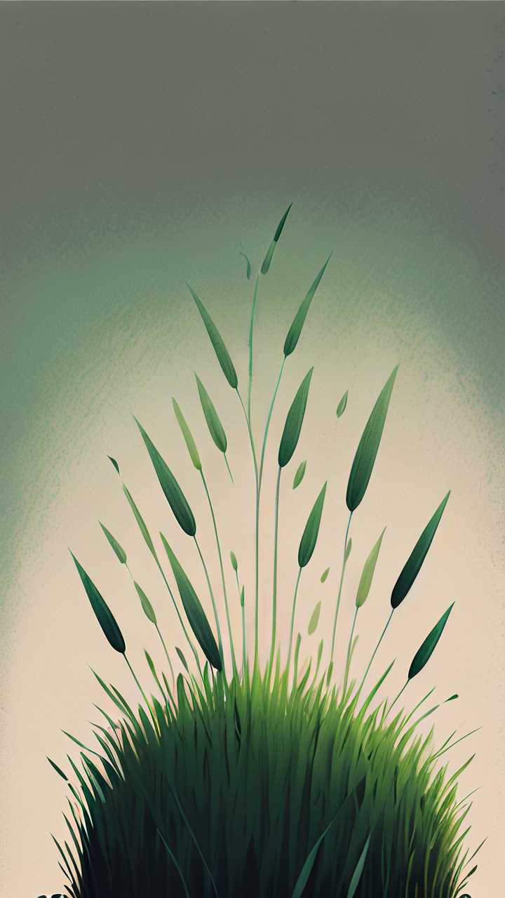 小小的绿色草