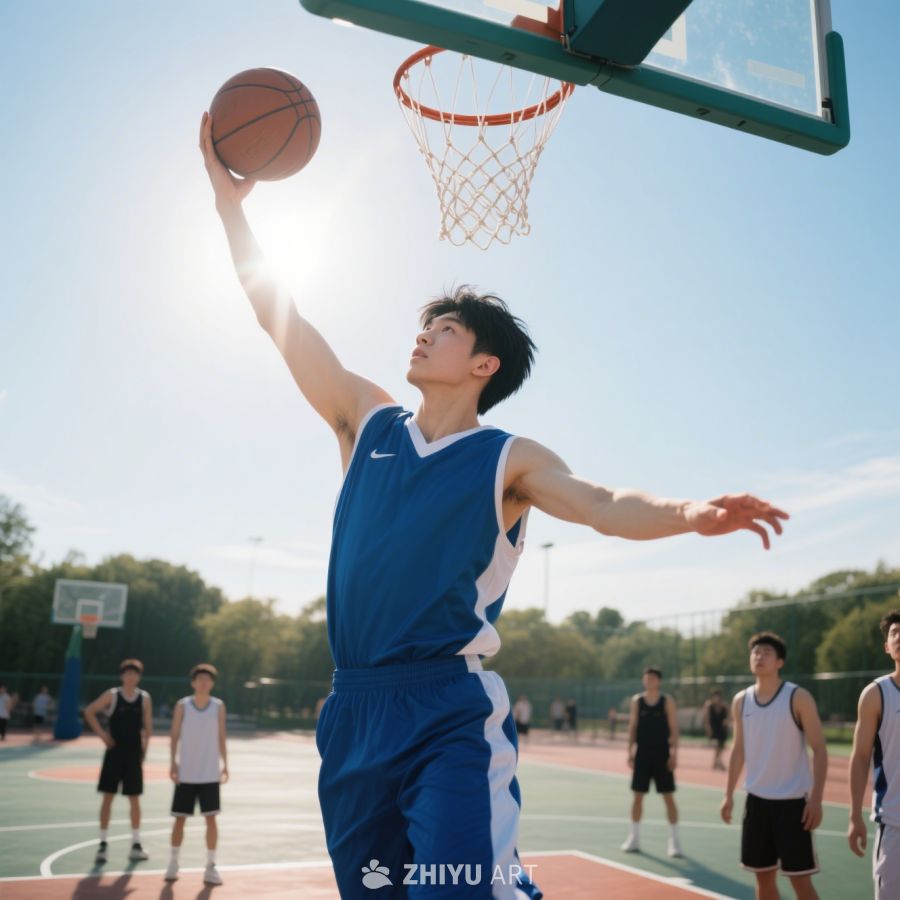 男生打篮球图片 2