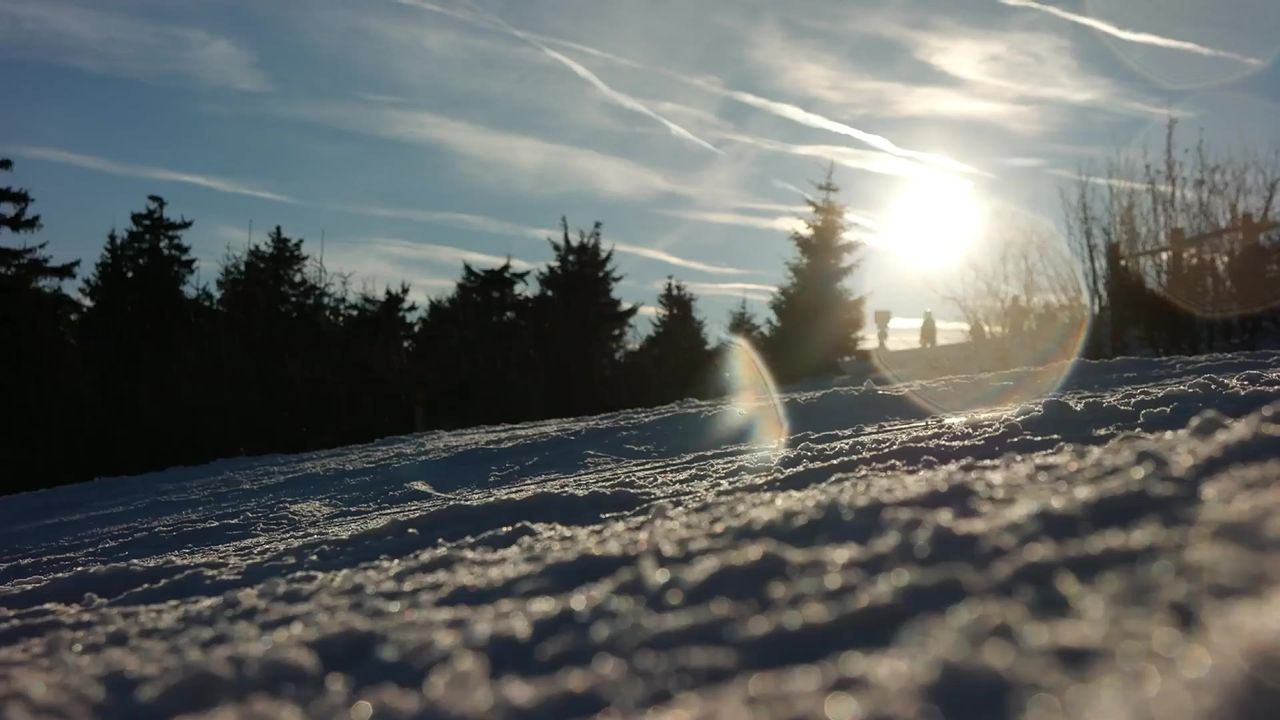 滑雪冬天出发雪贝