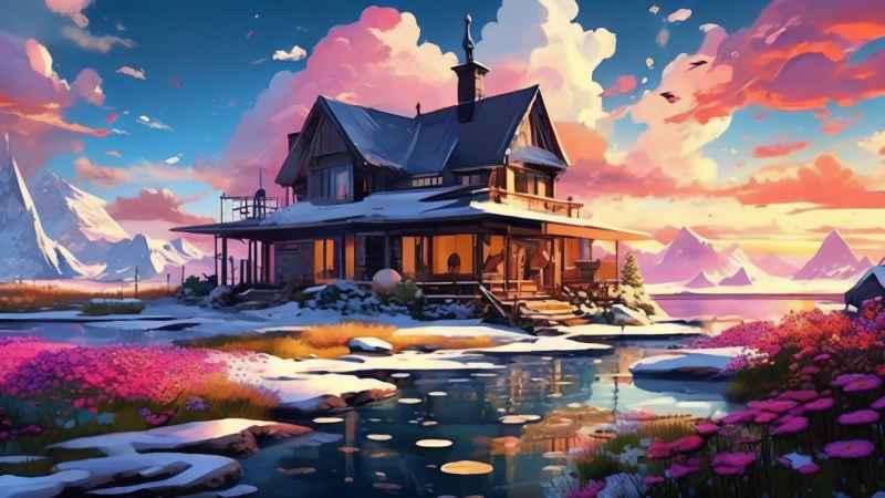 充满活力的绿洲在它的后院各种花 59