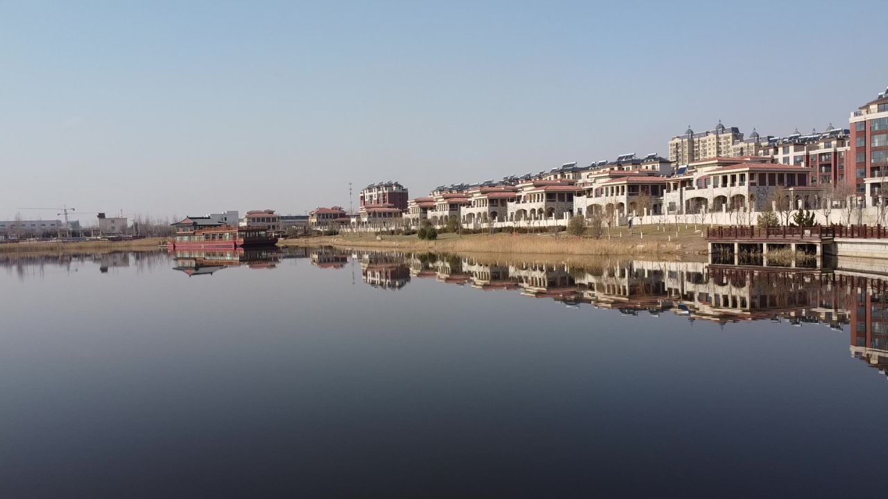 湖景航拍