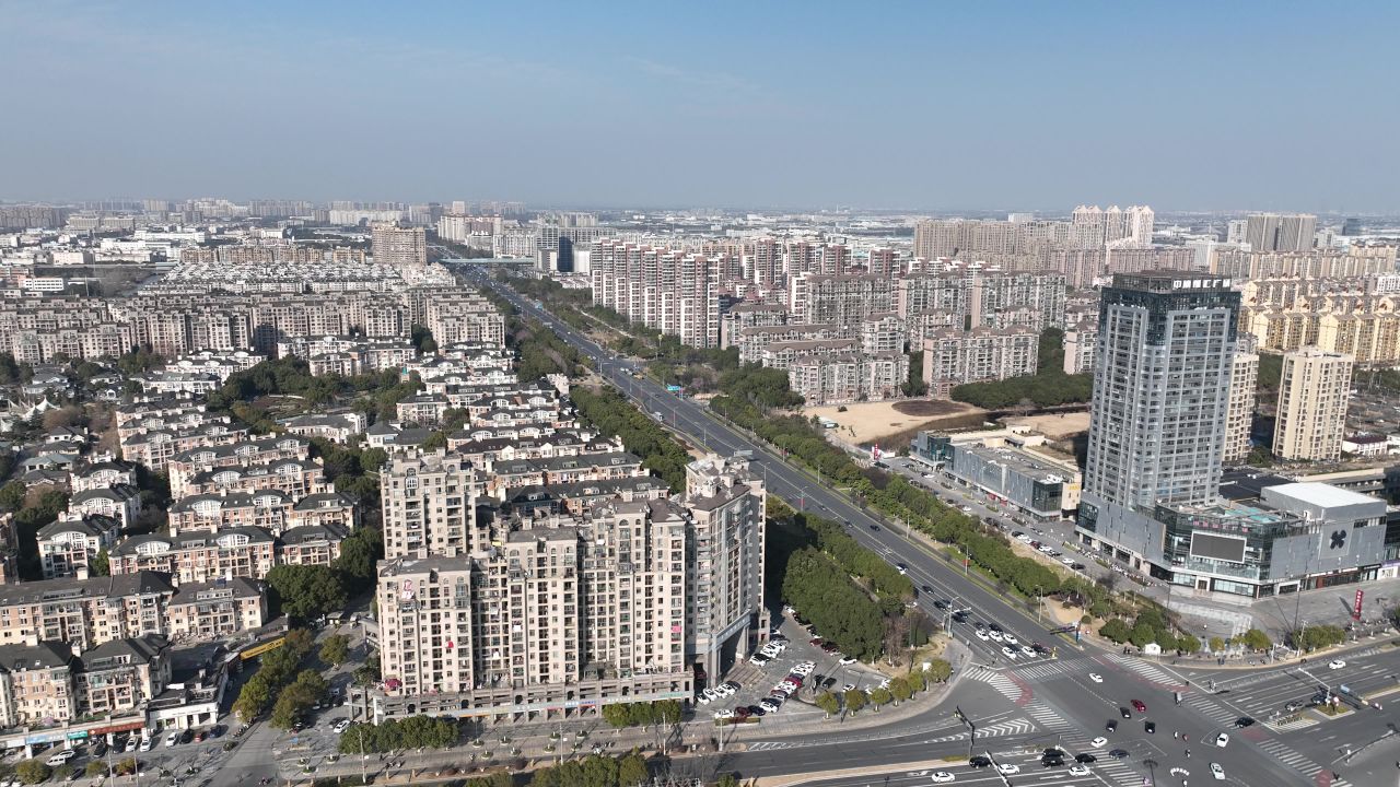 4K航拍城市建筑交通道路风光大景 18