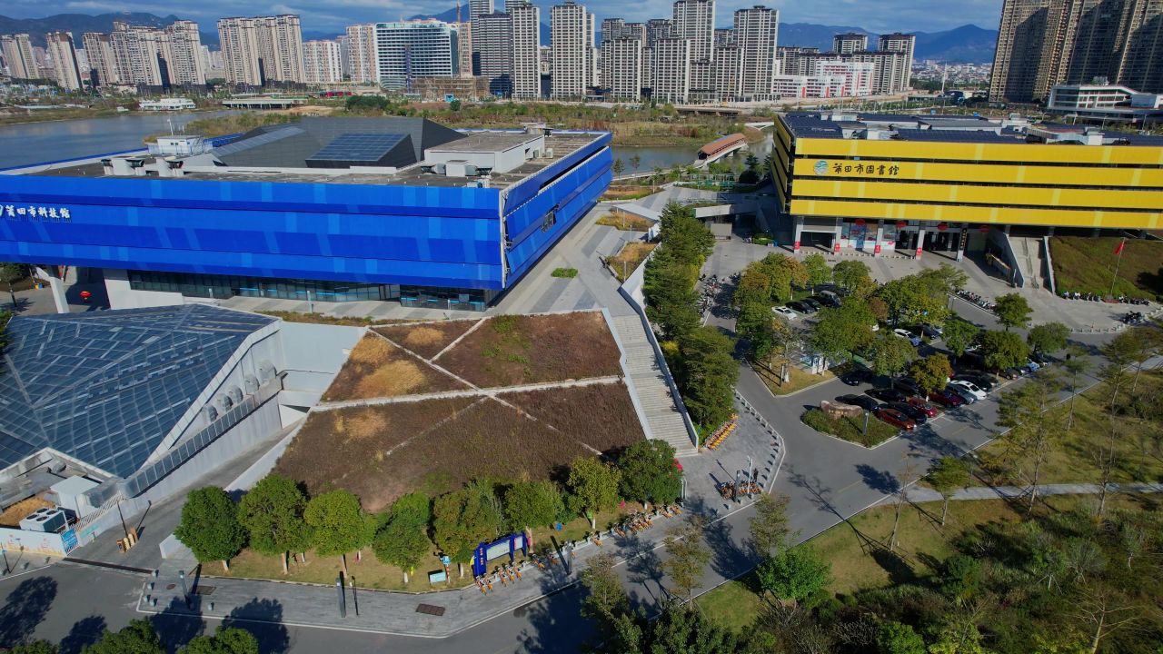 航拍莆田市科技馆