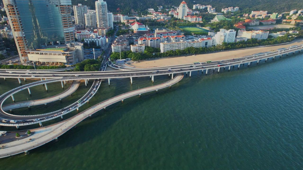 厦门航拍演武大桥景观