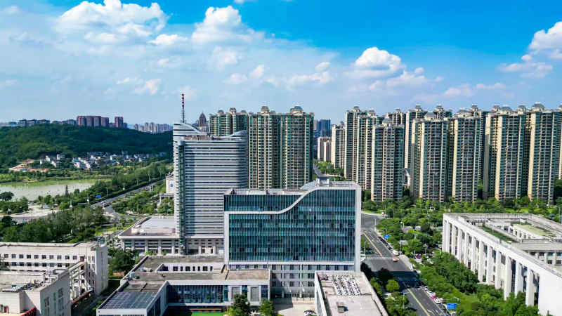 江西吉安城市风光旅游景区航拍图