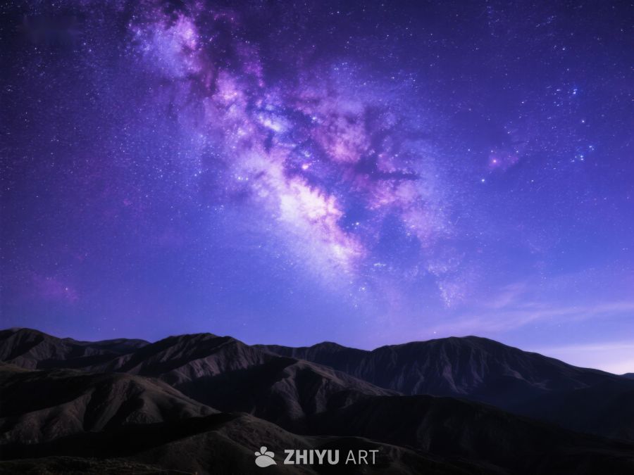 星空下的山脉剪影 217
