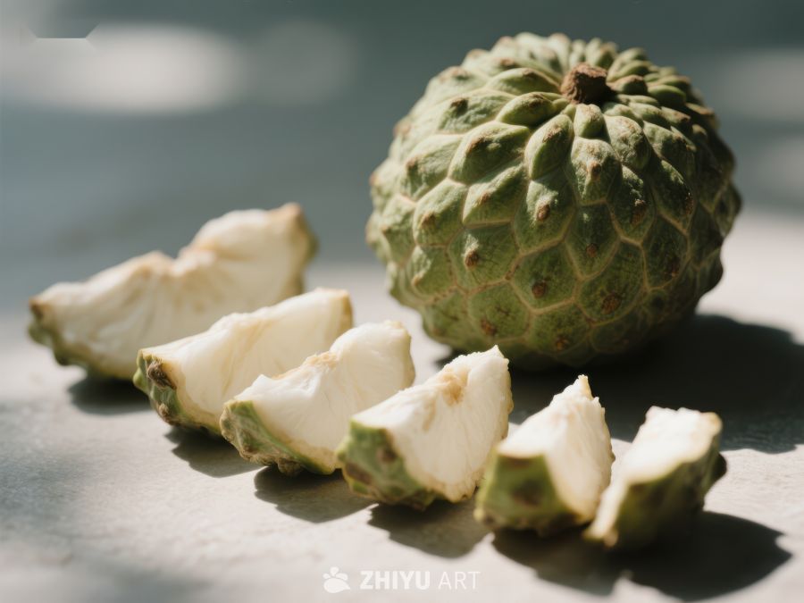 新鲜番荔枝切片展示 643