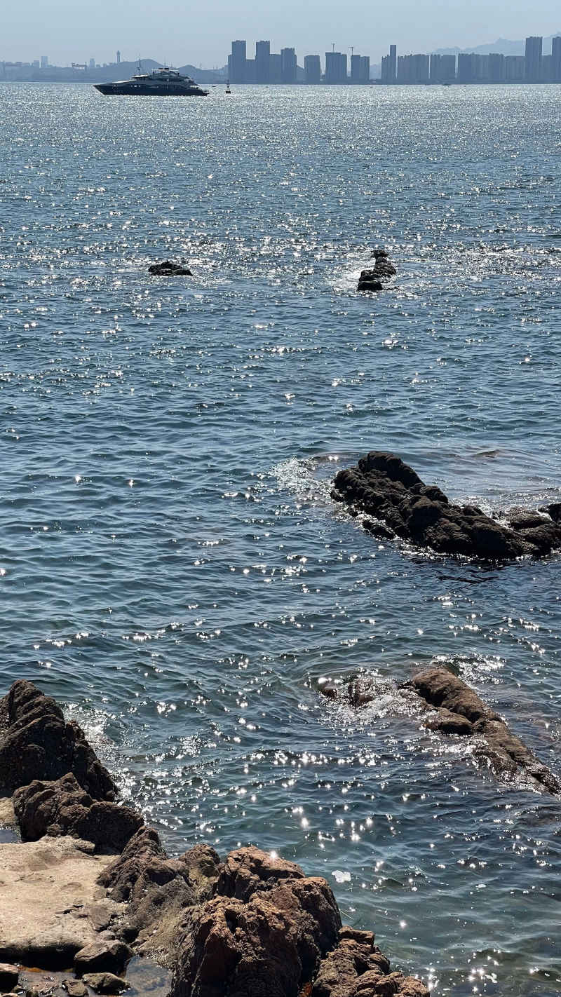 波光粼粼的海面