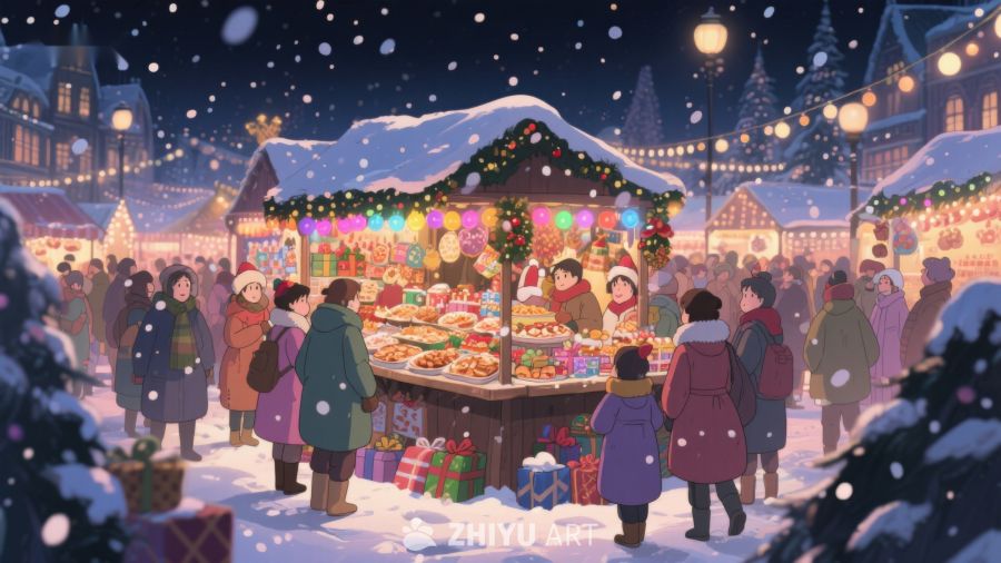 冬夜市集，雪中欢聚 62