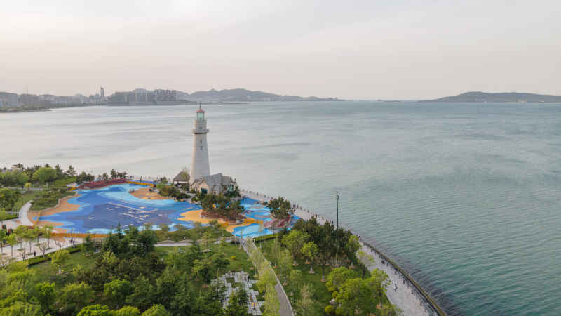 威海海上公园航拍 1