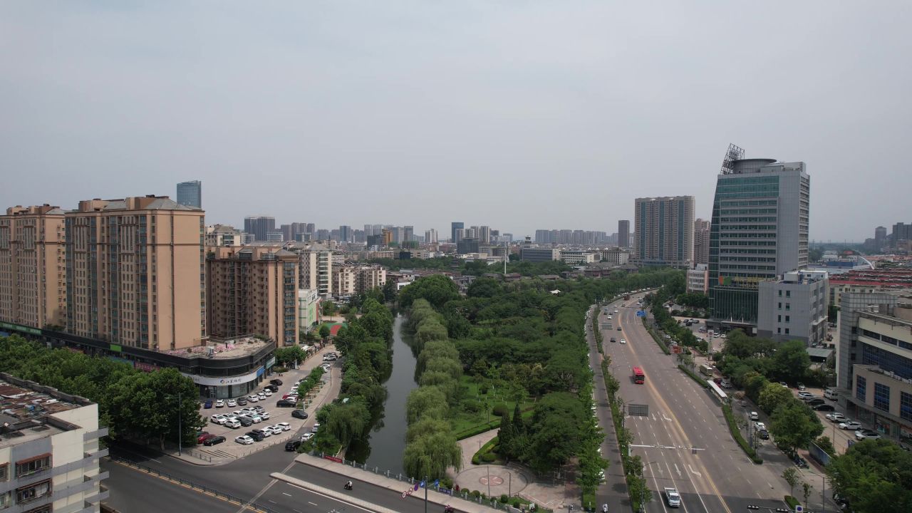  江苏连云港城市风光航拍