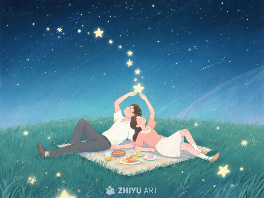 夜空下情侣共赏星辰 1067