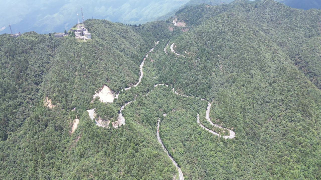 祖国大好河山壮丽山河蓝天白云航拍 