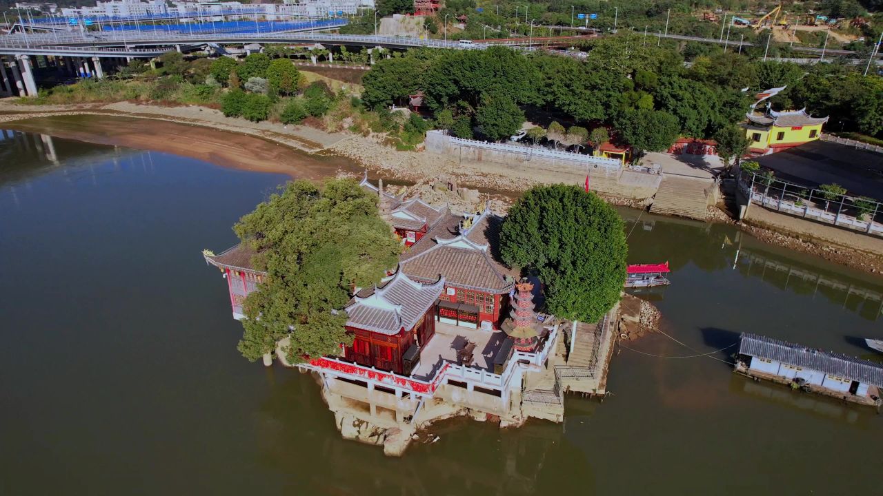 航拍福州金山寺景观 4