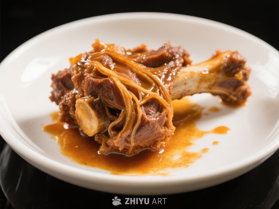 美味炖煮羊腿配蘑菇 548