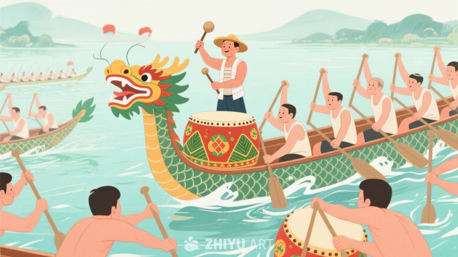 龙舟竞渡，鼓声震天 251