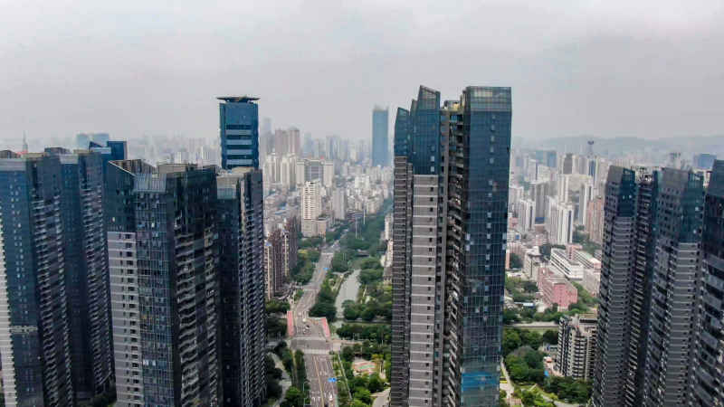 福建福州城市风光航拍摄影图