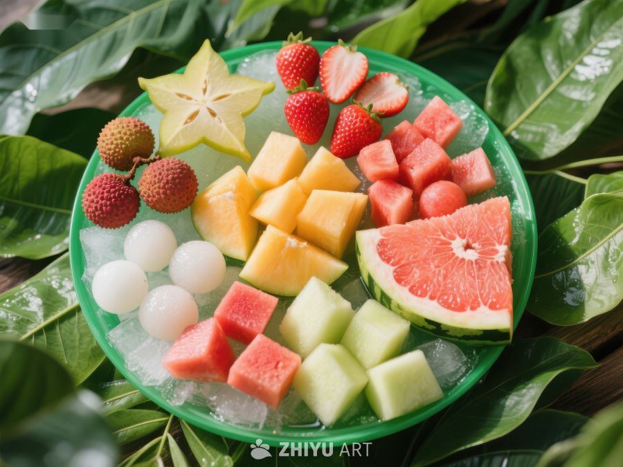 冰镇热带水果拼盘 19