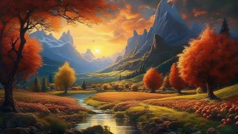 人惊叹的山水画插画 12