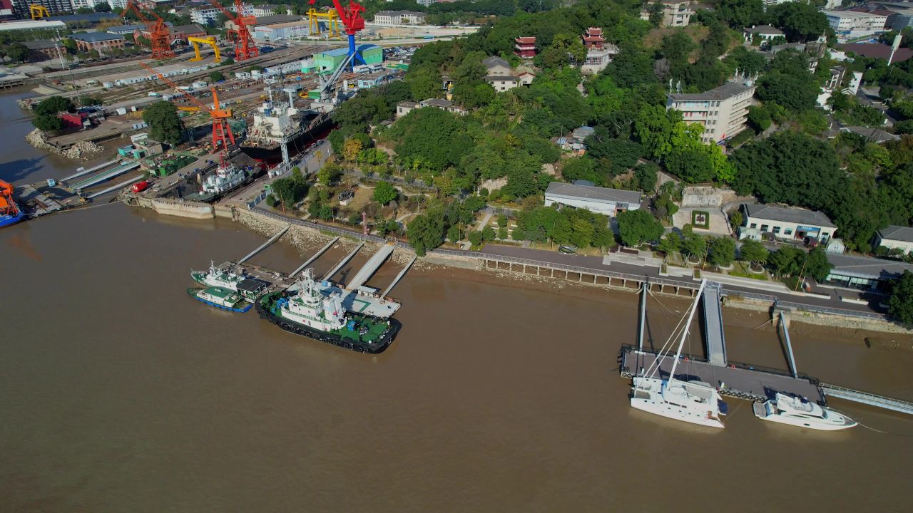 航拍福州船政文化景区