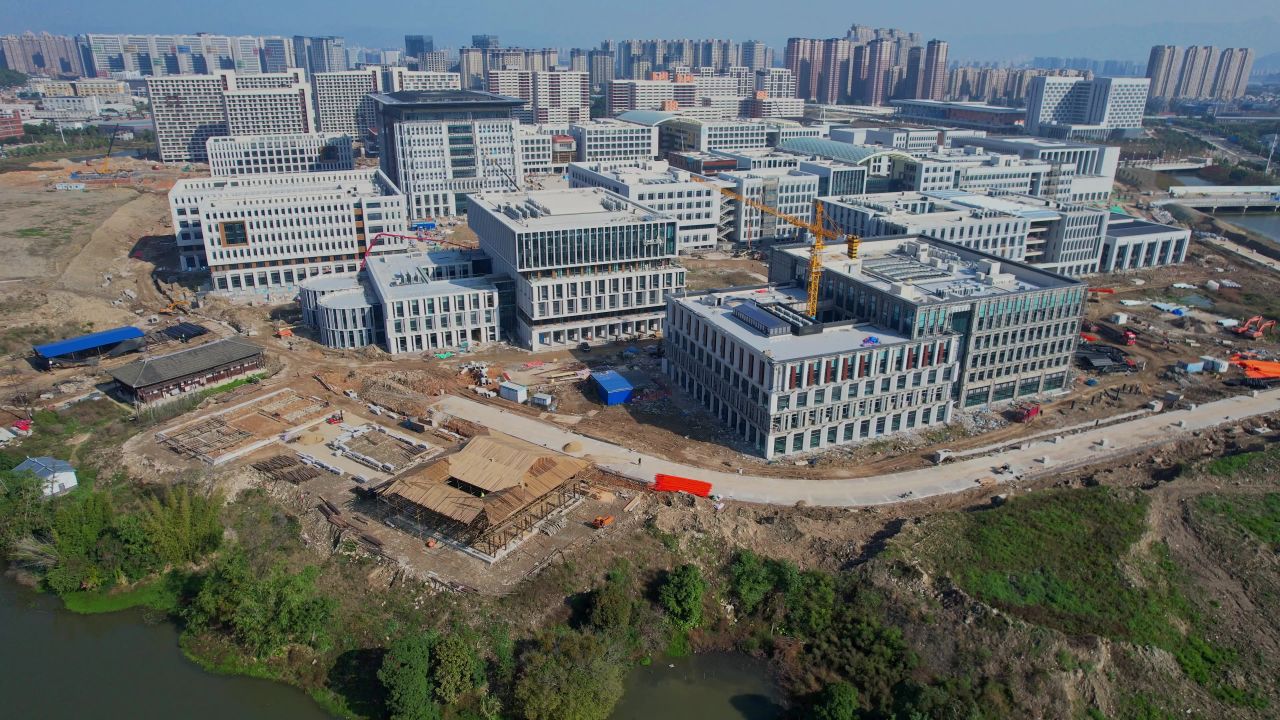 航拍福州福耀科技大学景观 2