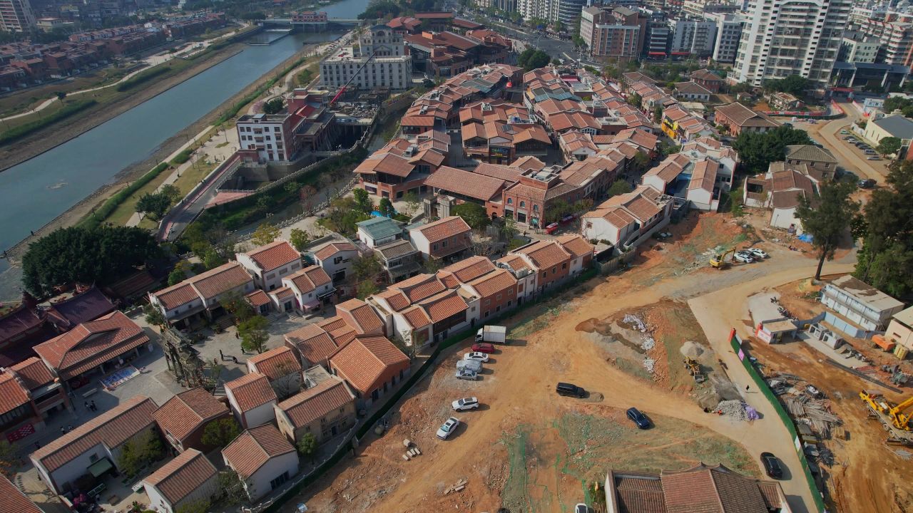 航拍福清东百利桥文化街 16