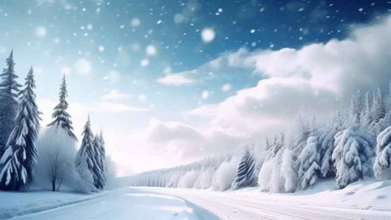 美丽冬季雪景 49