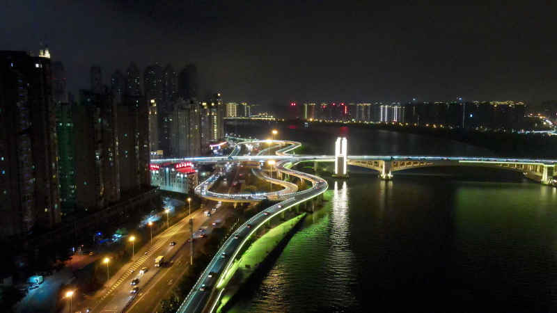福建泉州城市风光航拍图 