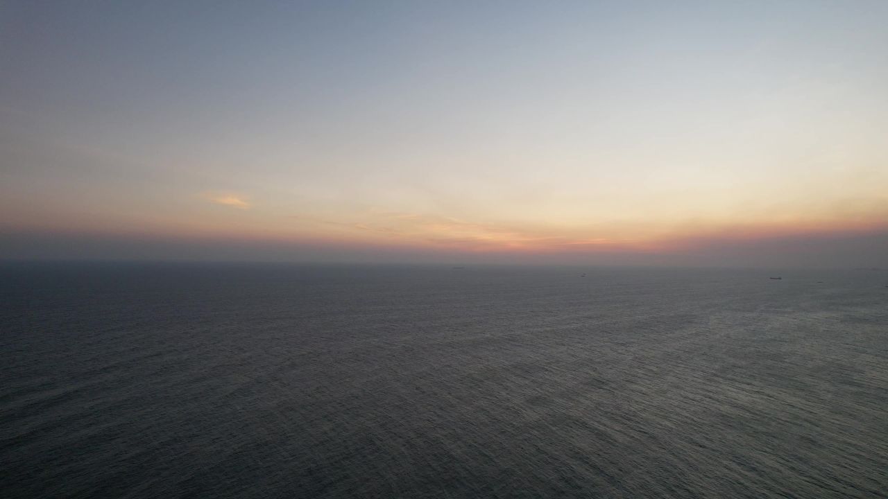 大海日落晚霞夕阳海浪