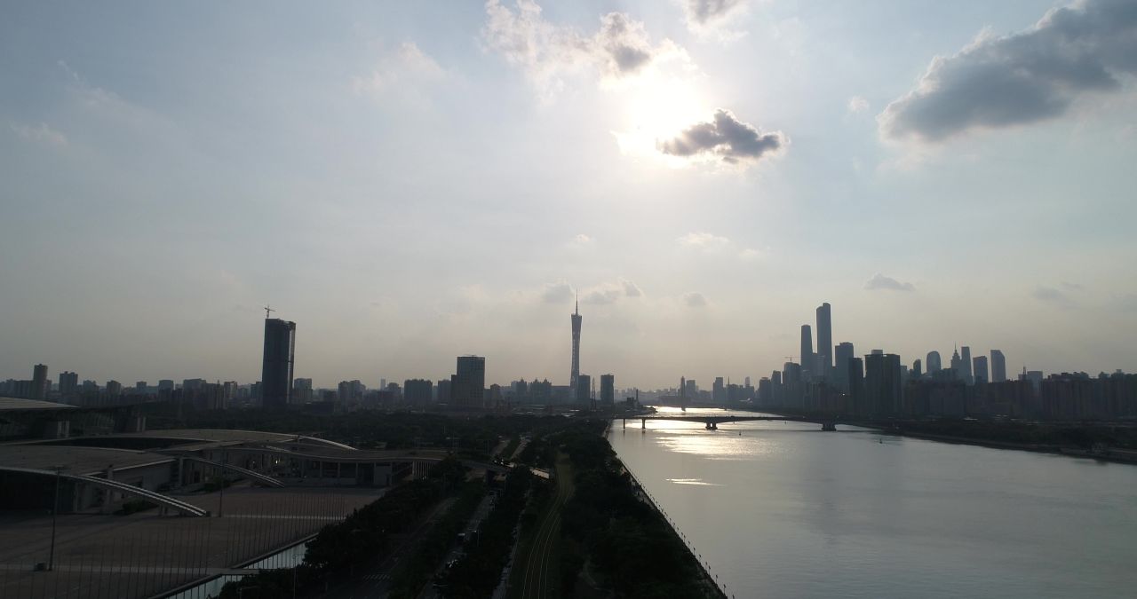 广州航拍（会展中心江边）