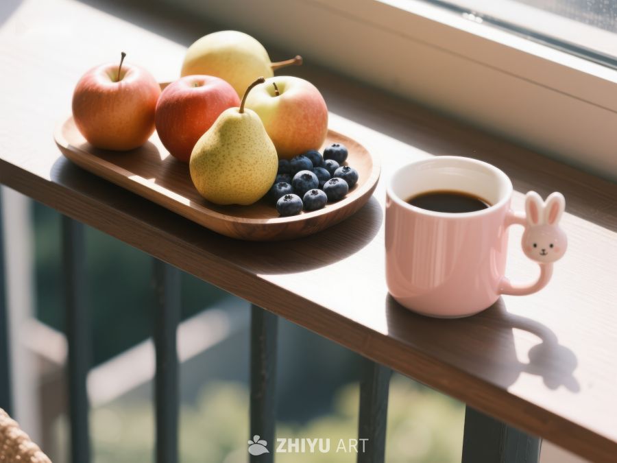 窗边的水果与咖啡 225