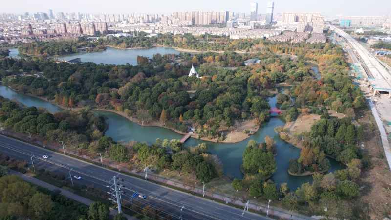 苏州 张家港 梁丰生态园 俯拍 3