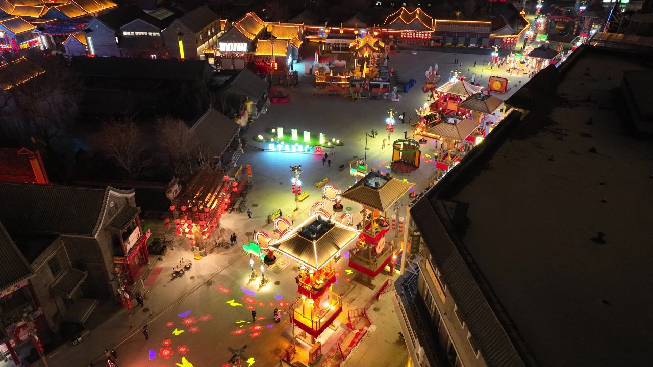沈阳老北市景区灯会