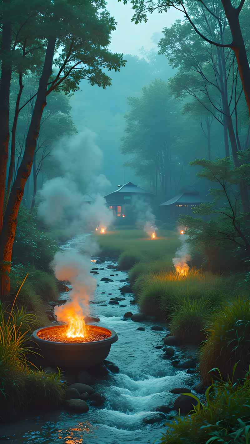 未来风格大自然森林超自然风景画质 24