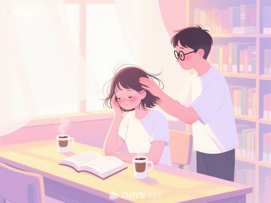 图书馆中温馨的阅读时光 693