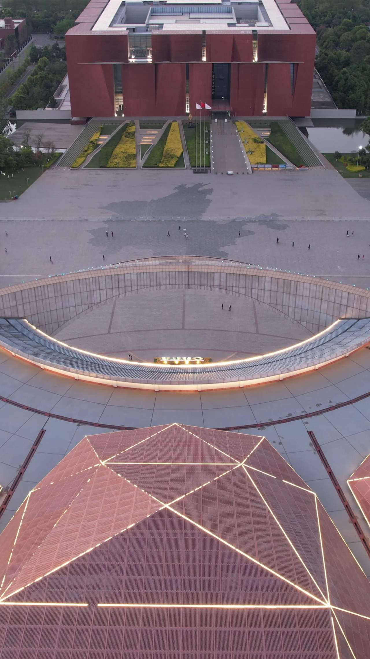现代都市夜景建筑