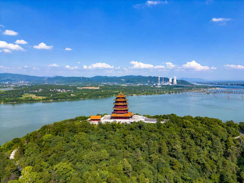 江西吉安神岗山航拍摄影图 